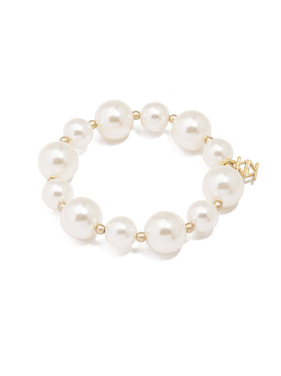 Zenzii Mixed Pearl Stretch Bracelet
