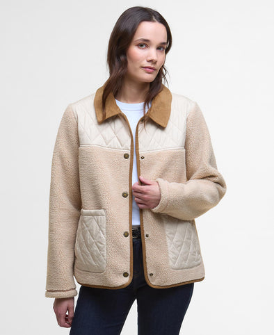 Barbour Laurel Fleece Jacket - Natural