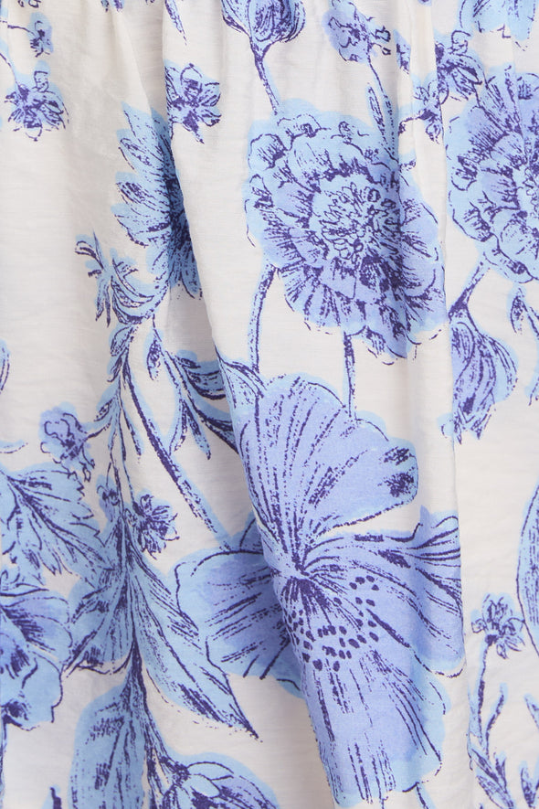 Coastal Blossom Midi Dress
