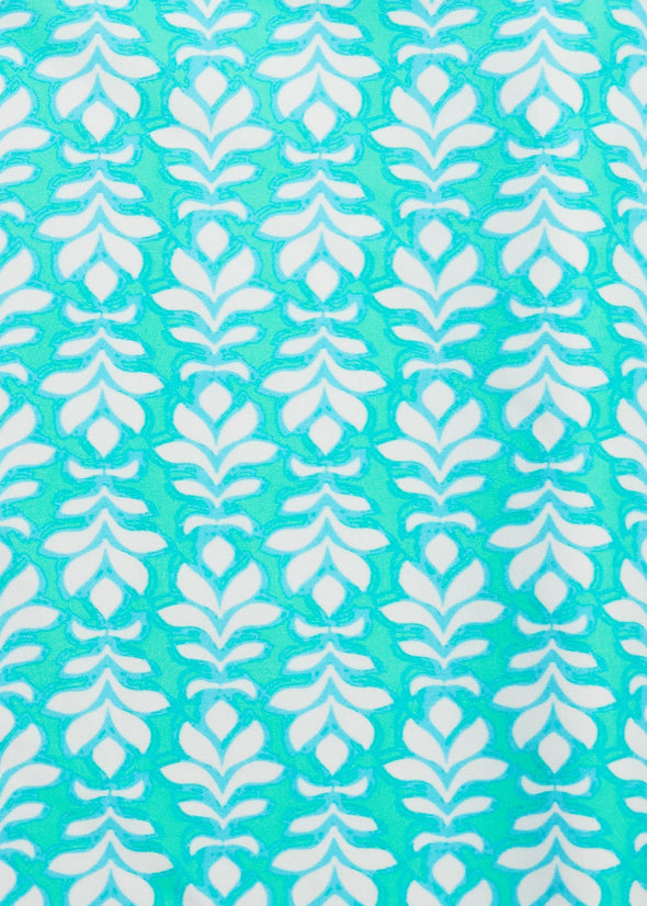 Up close view of the Cabana Life Cote D` Azur Sleeveless Performance Zip Dress print