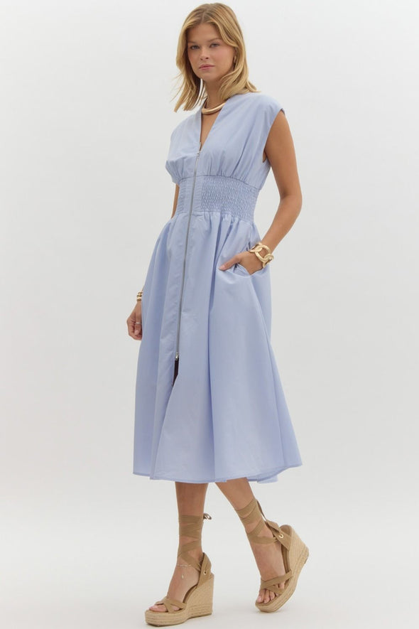 Marylin Maxi Dress - Light Blue