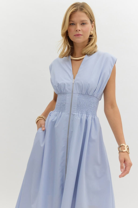Marylin Maxi Dress - Light Blue