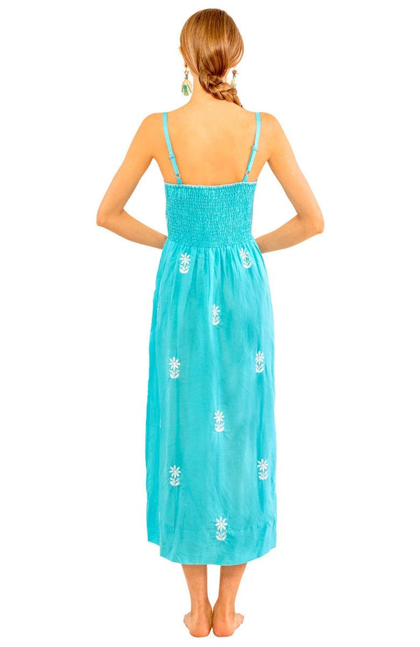 Gretchen Scott Fiesta Time Dress - Turquoise/White