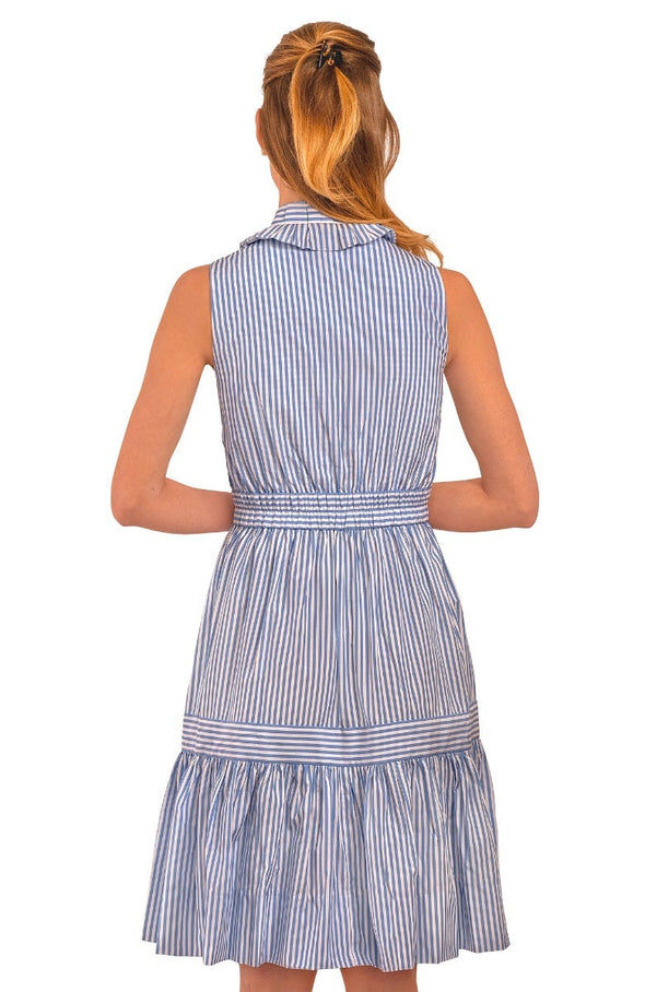 Back view of Gretchen Scott Hope Dress in Periwinkle