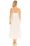 Back View of Duffield Lane Duxbury Dress in White Eyelet