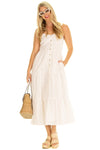 Accessorized Duffield Lane Duxbury Dress in White Eyelet