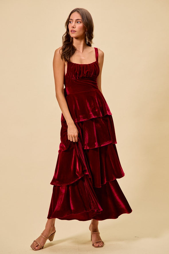 The Wellington Holiday Dress - Wine