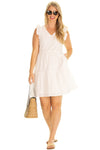 Accessorized Duffield Lane Gwen Dress in White Eyelet