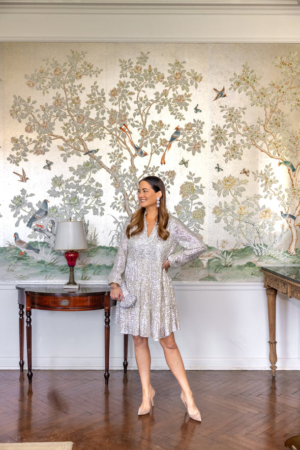 Sail To Sable Charlotte Sequin Dress - Silver