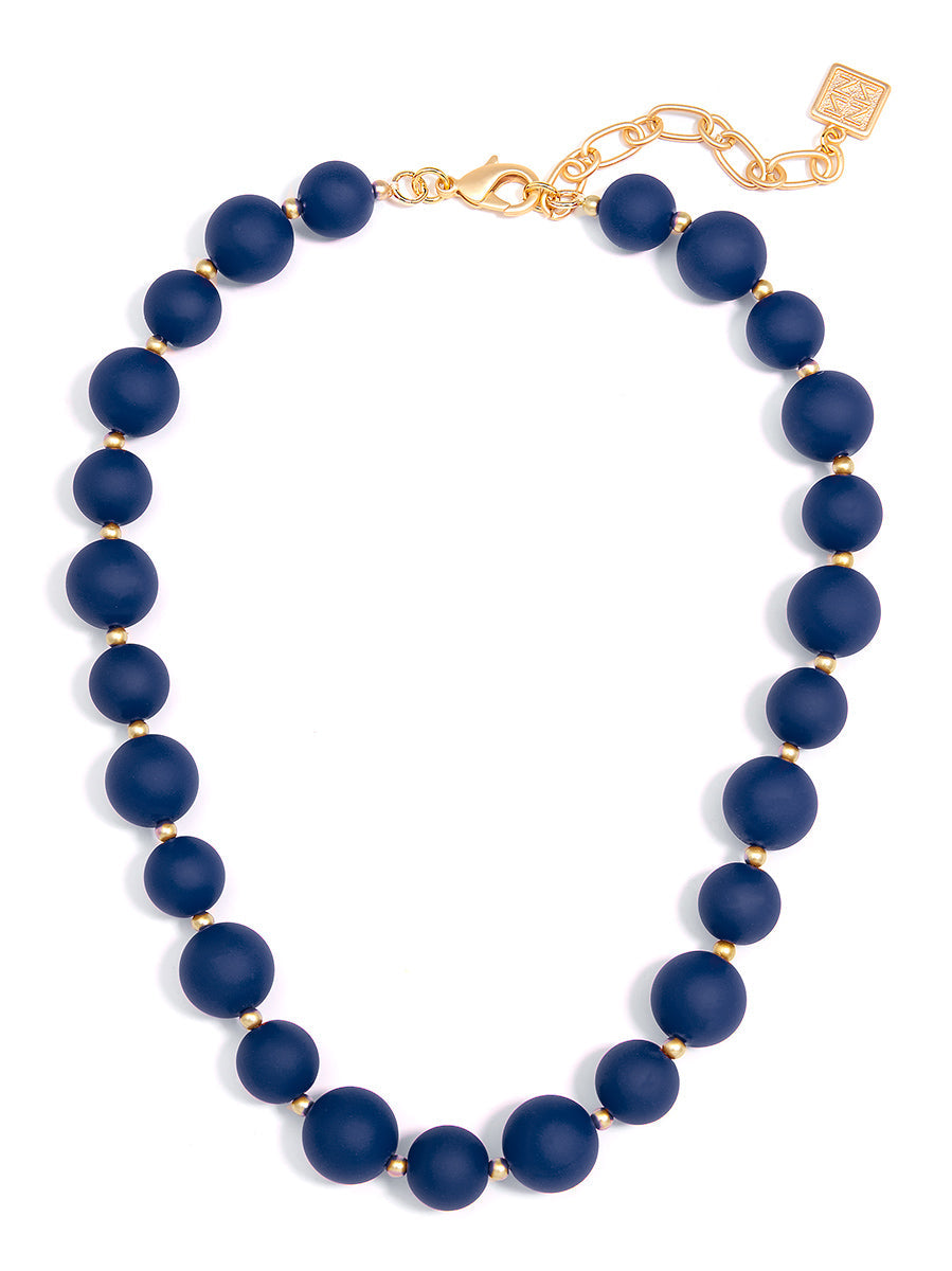 Buy Blue Semi Precious Stones Layered Necklace by Kastiya Jewels Online at  Aza Fashions.