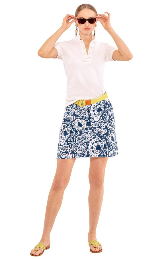 Gretchen Scott Skippy Skort - Navy Flora