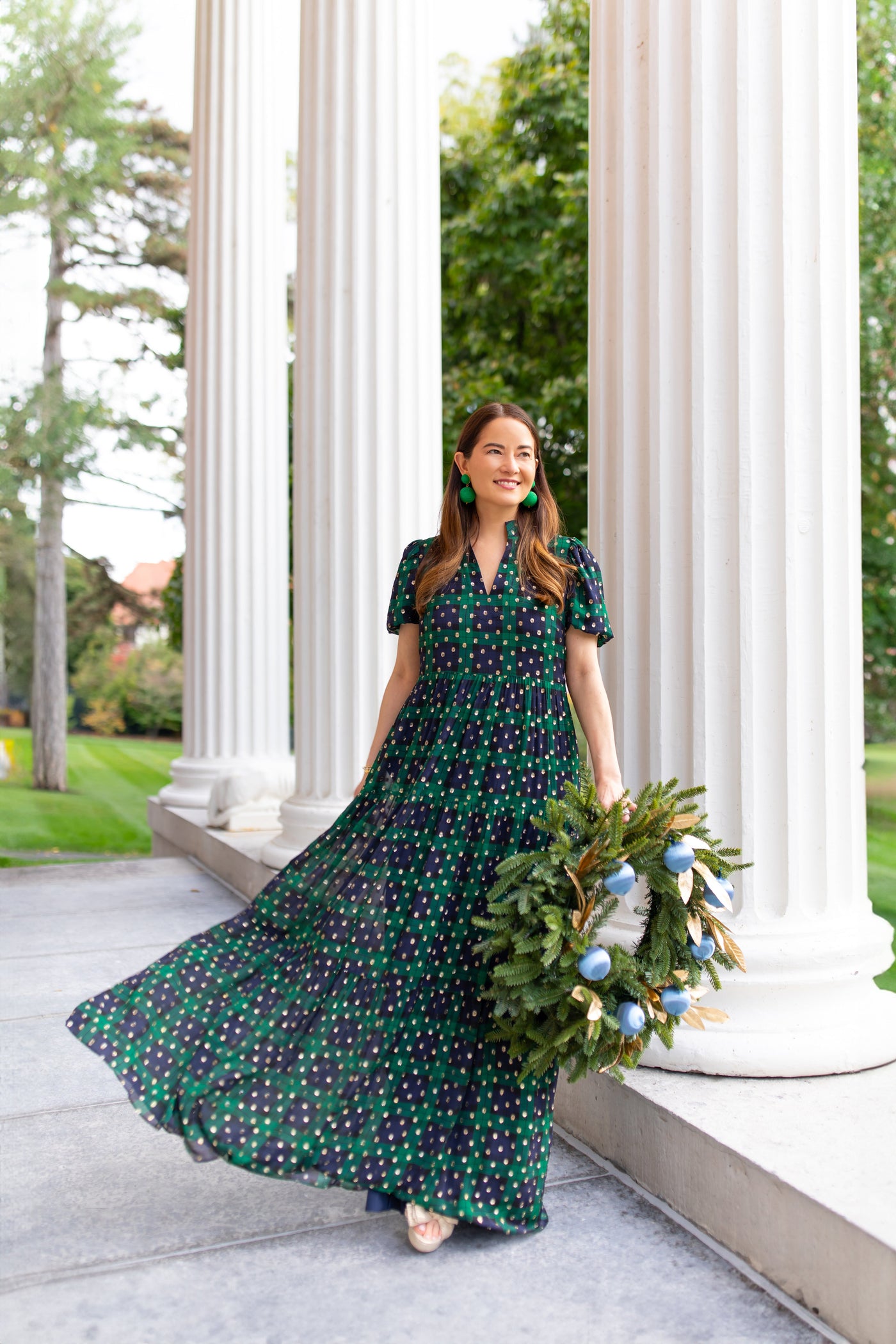 Sail To Sable Marie Maxi Dress - Blackwatch Plaid Medium Sail To Sable Marie Maxi Dress - Blackwatch Plaid Medium