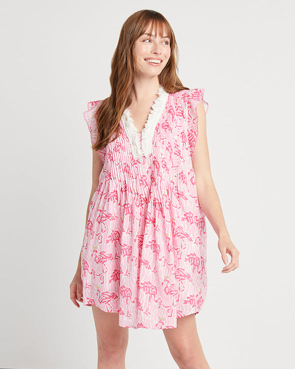 Jude Connally Larissa Dress - Queen Flamingo