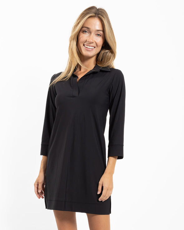 Front view of Jude Connally Finley Dress in Black