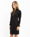 Side view of the Jude Connally Anna Dress - Black/Saddle
