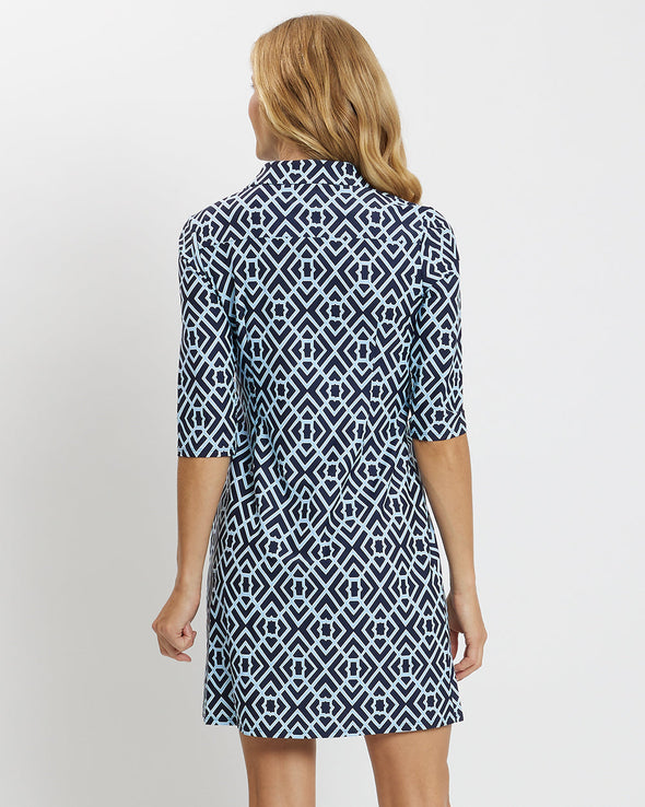 Jude Connally Susanna Dress - Garden Lattice Navy