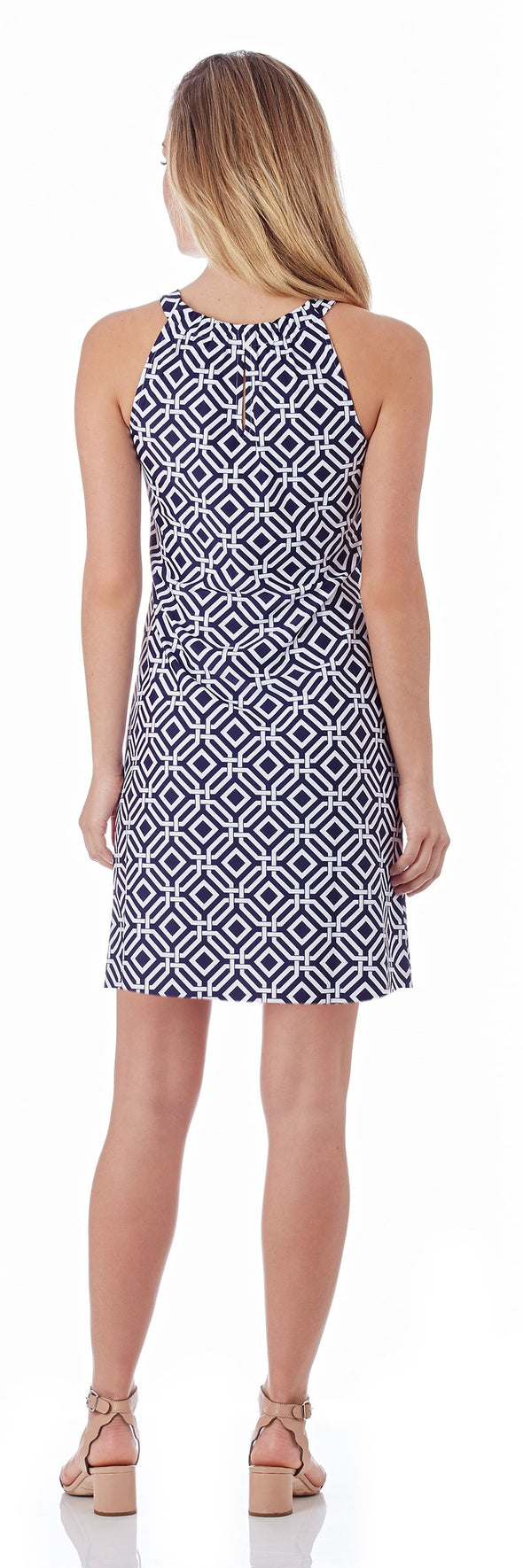 Jude Connally Lisa Dress In Grand Links Navy