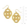 Size of the Susan Shaw Woven Loop Earrings