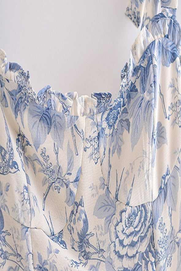French Toile Midi Dress