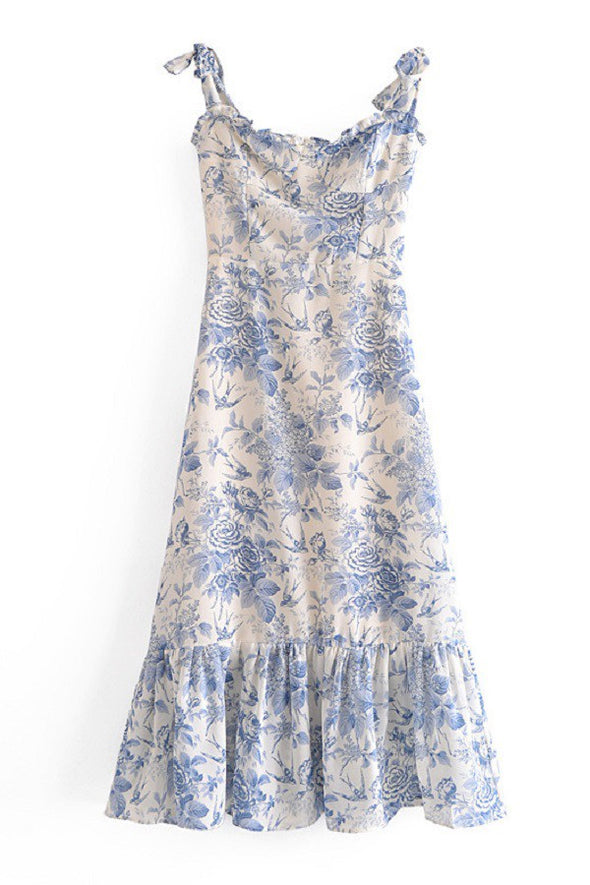 French Toile Midi Dress