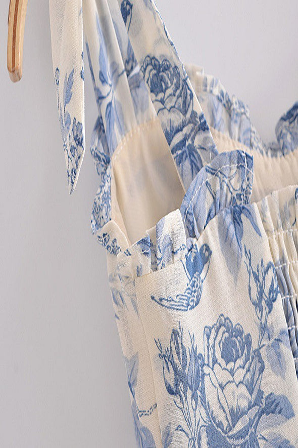 French Toile Midi Dress