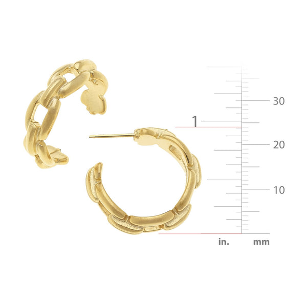 Size of the Susan Shaw Mini Chain Hoops