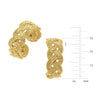 Size of the Susan Shaw Braided Hoop Earrings
