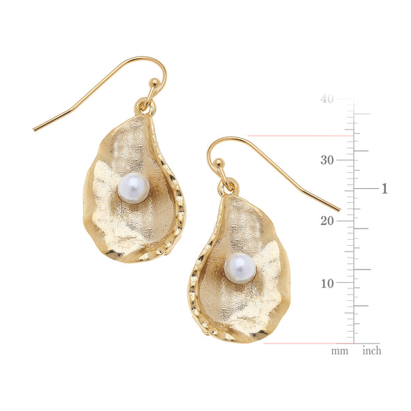 Size of the Susan Shaw Oyster Earring