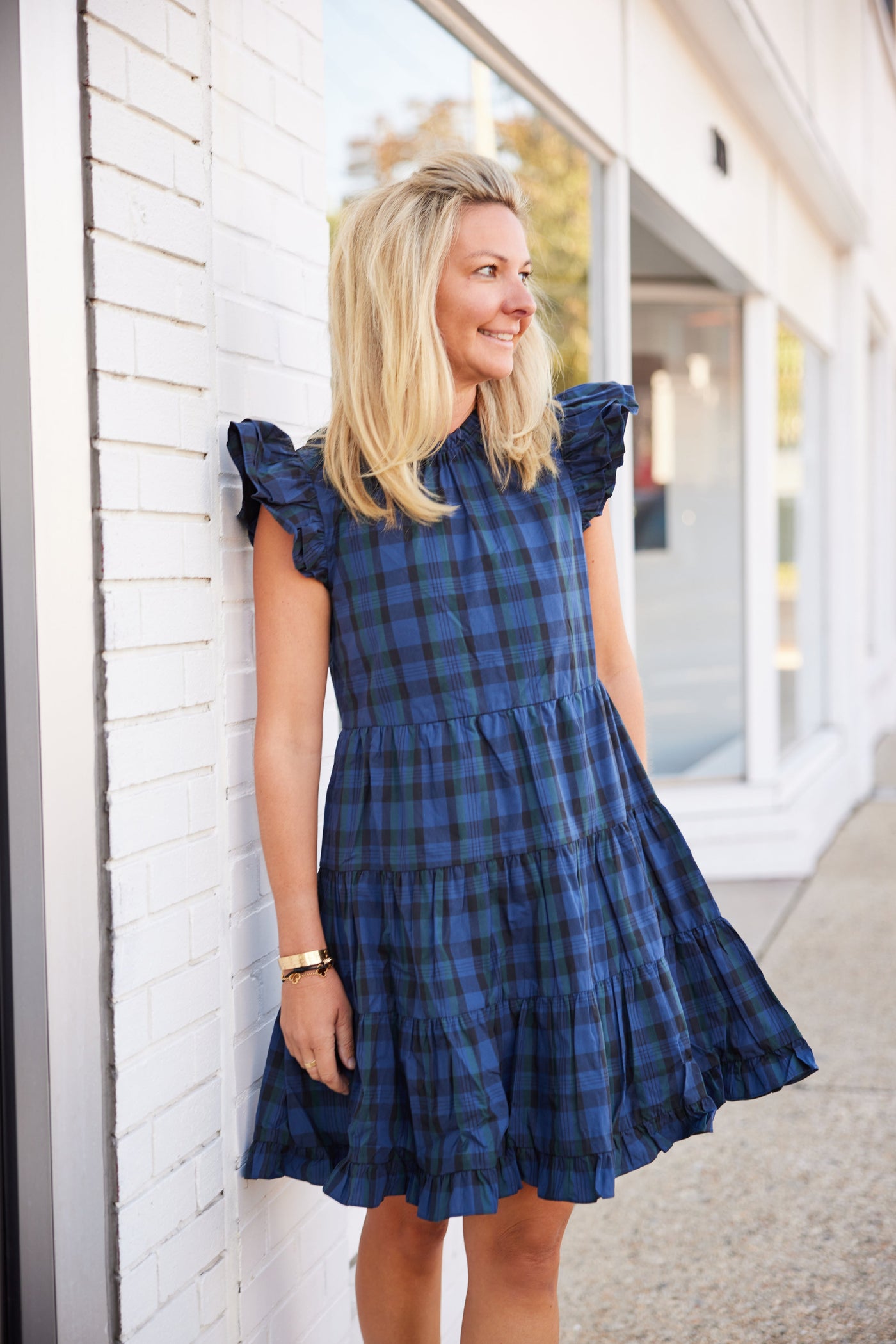 Sail To Sable Tartans Dress in Blackwatch Plaid | Holiday Dresses THE LUCKY KNOT Sail To Sable Tartans Dress in Blackwatch Plaid | Holiday Dresses THE LUCKY KNOT