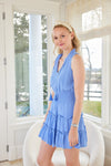 Cropped view of Sail to Sable Ruched Waist Dress - Hydrangea