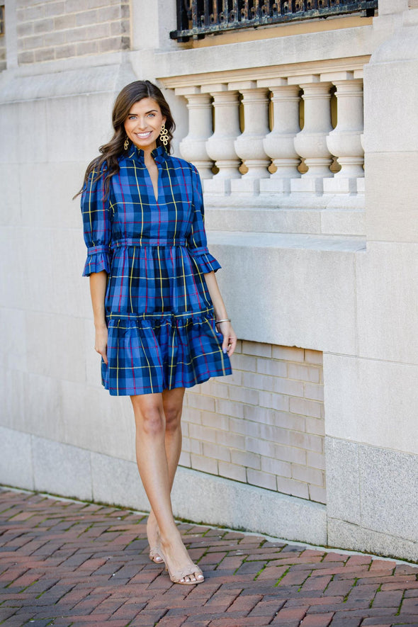 Outside Image of Gretchen Scott Teardrop Dress Blue