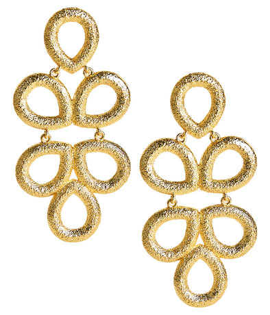 Flat view of the Lisi Lerch Ginger Luster Earrings - Gold