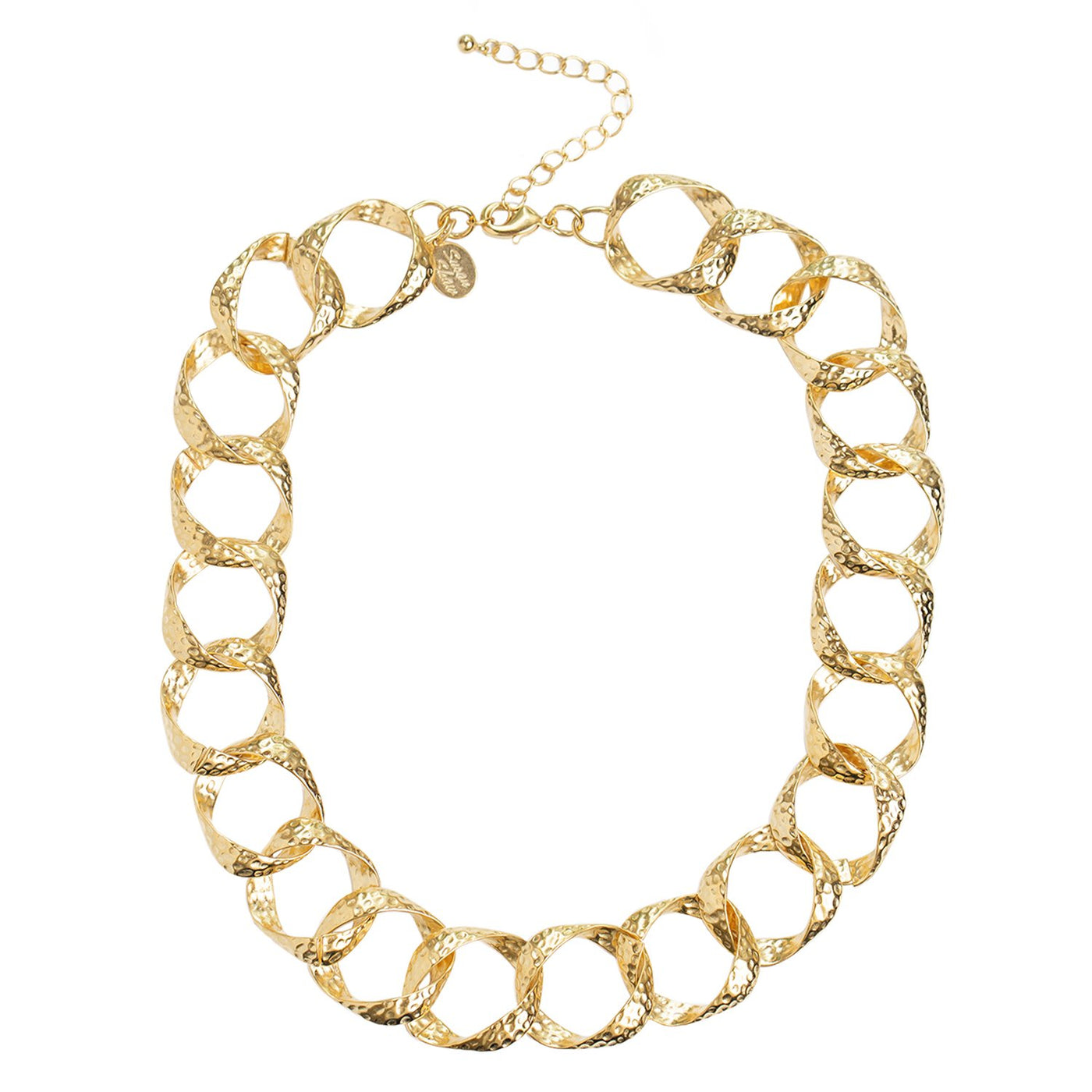 Susie Link and Chain Necklace in Gold