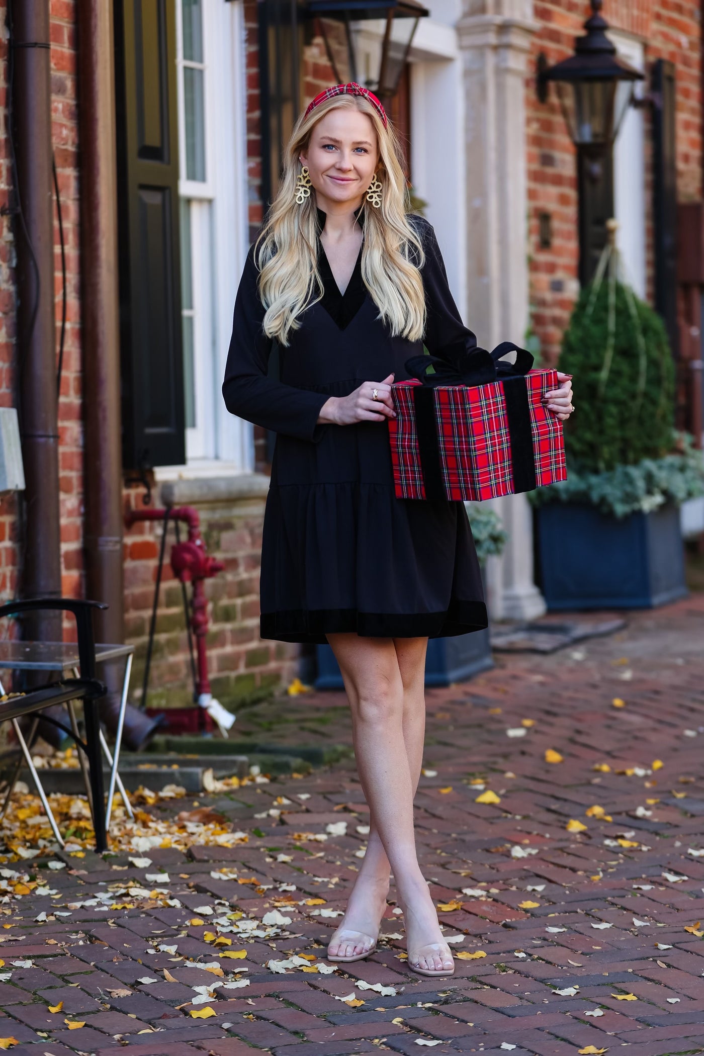 Sail to Sable Long Sleeve Fit and Flare Dress in Black | Holiday Dress X-Small Sail to Sable Long Sleeve Fit and Flare Dress in Black | Holiday Dress X-Small