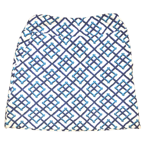 Flat view of the Katherine Way Kiawah Skort - Bamboo Fence Royal