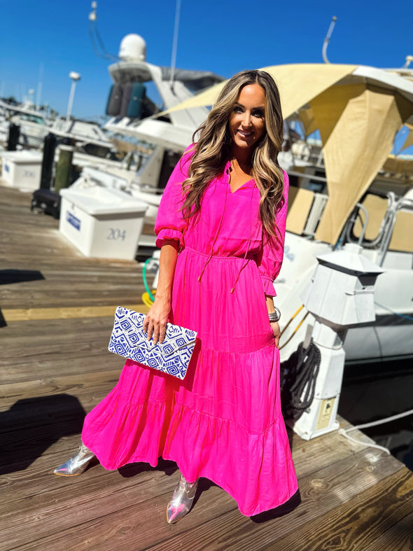 Mykonos Beaded Clutch
