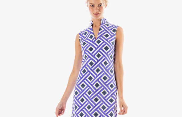 Mahi Gold Schooner Dress - Seas The Day - Sailor Blue