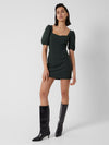 Full body view of the French Connection Bridget Dress - Laurel Green