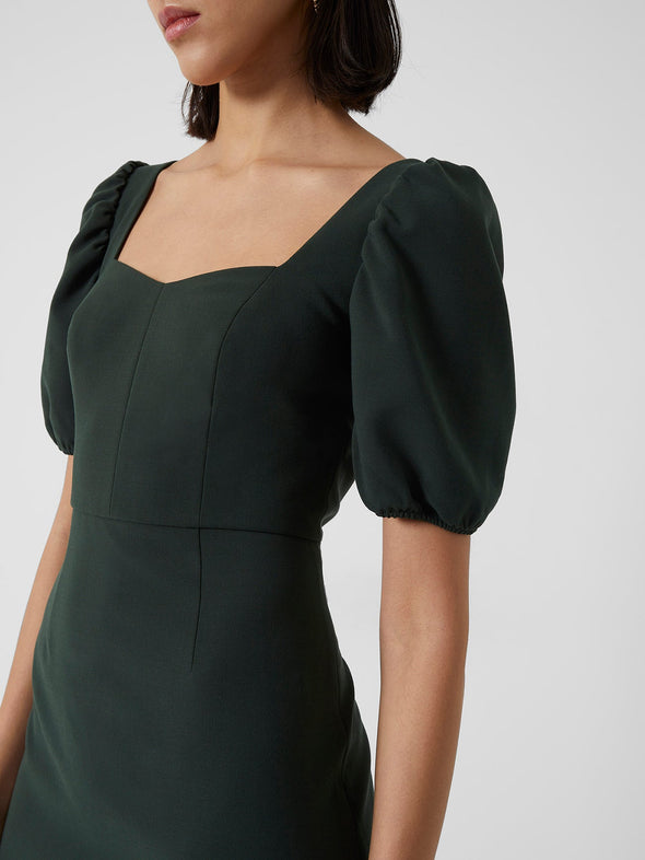 Details view of the French Connection Bridget Dress - Laurel Green
