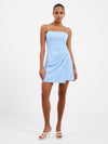 Full body view of the French Connection Georgia Dress - Placid Blue