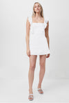 Full body view of the French Connection Chelsea Dress - Summer White