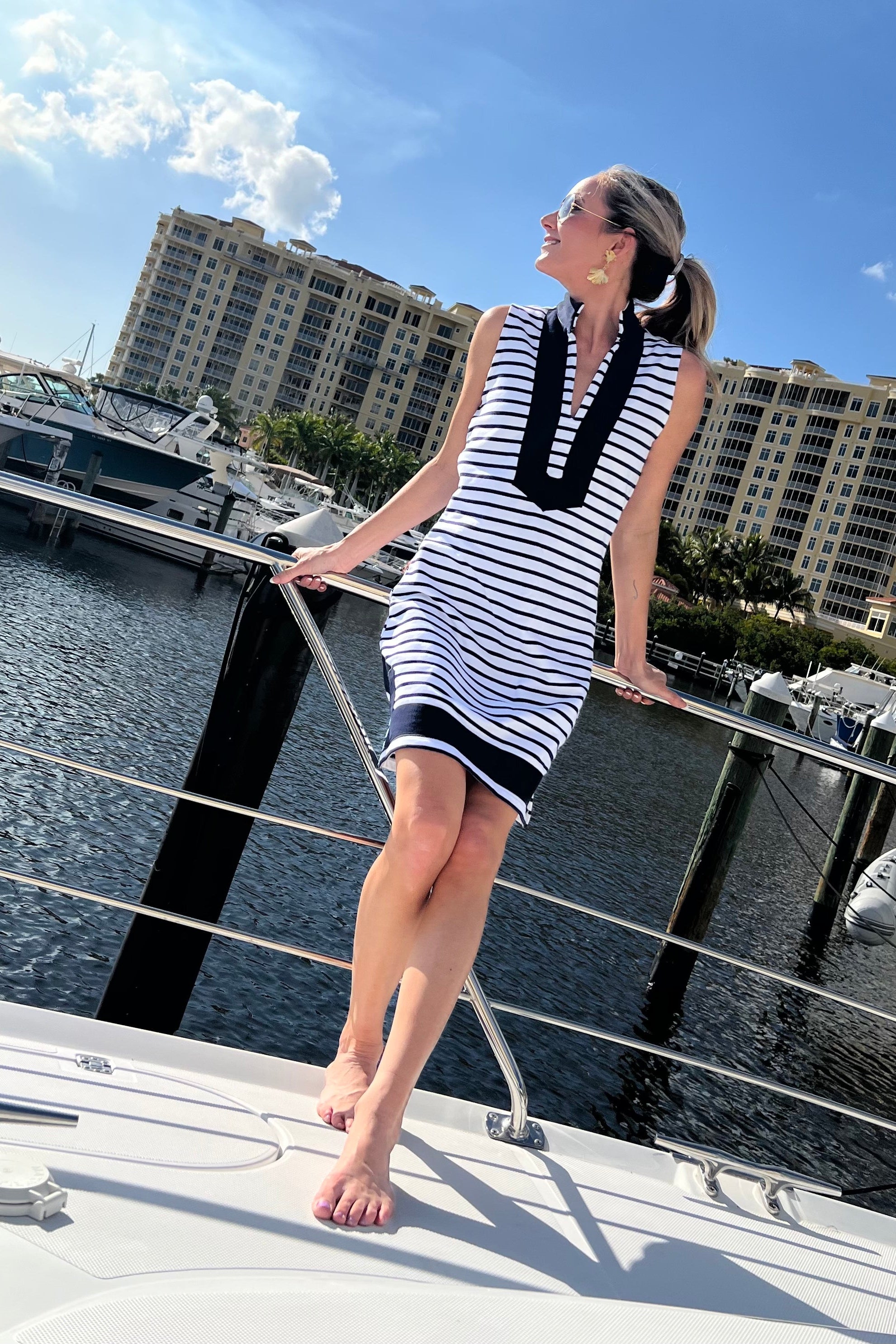 Sail to Sable Nauti Dress in Navy and White | A Lucky Knot Bestseller X-Small Sail to Sable Nauti Dress in Navy and White | A Lucky Knot Bestseller X-Small