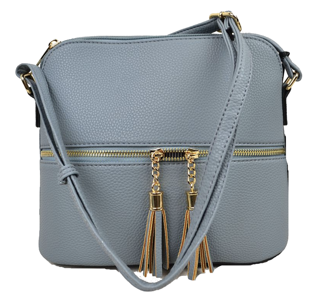 Crossbody Purse Dusty Blue THE LUCKY KNOT