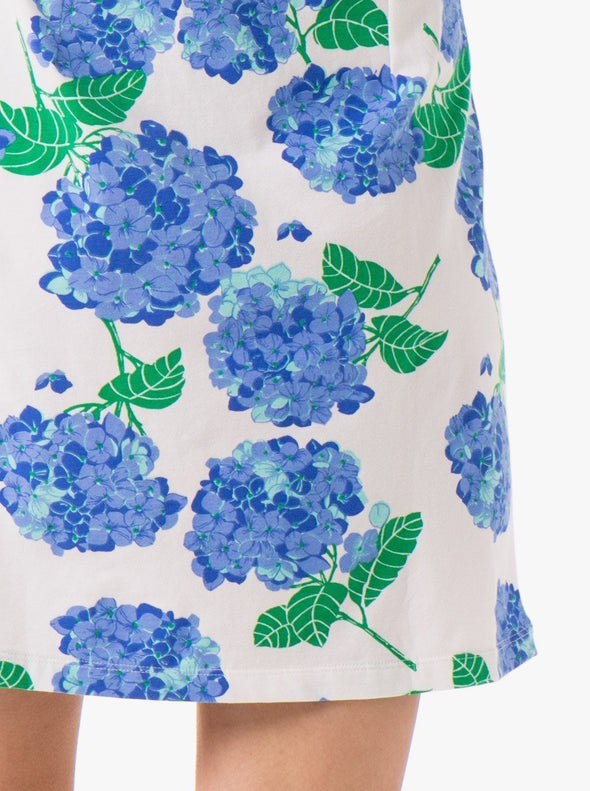 Mahi Gold Paradise Dress - Hydrangea Walk Blue