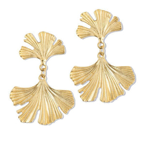 Susan Shaw Ginkgo Earrings