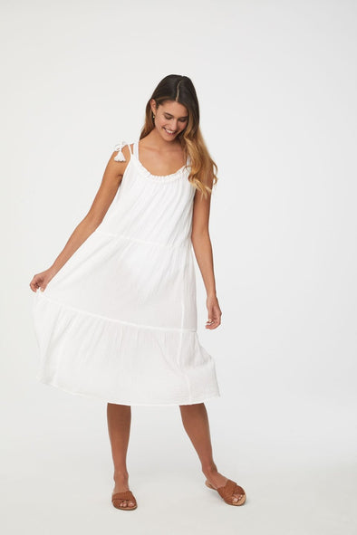 BeachLunchLounge Willa Beach Vibes Dress - White