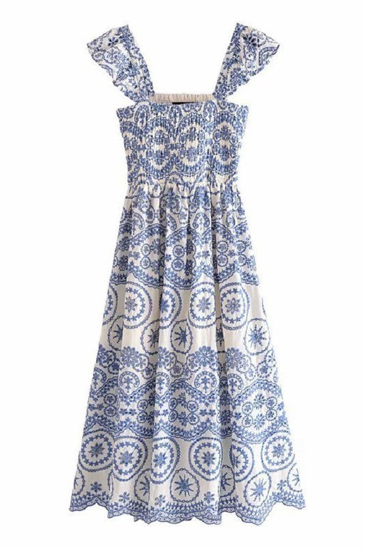 Chatham Eyelet Midi Dress Small Chatham Eyelet Midi Dress Small