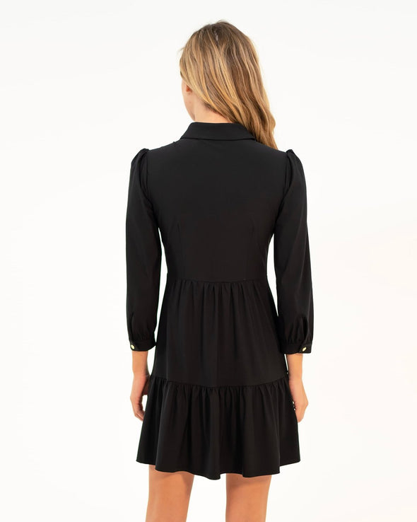 Jude Connally Henley Dress - Black