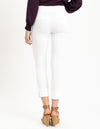 Back view of Renuar Ankle Pants White