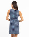 Back view of Jude Connally Beth Dress in Circle Geo Navy